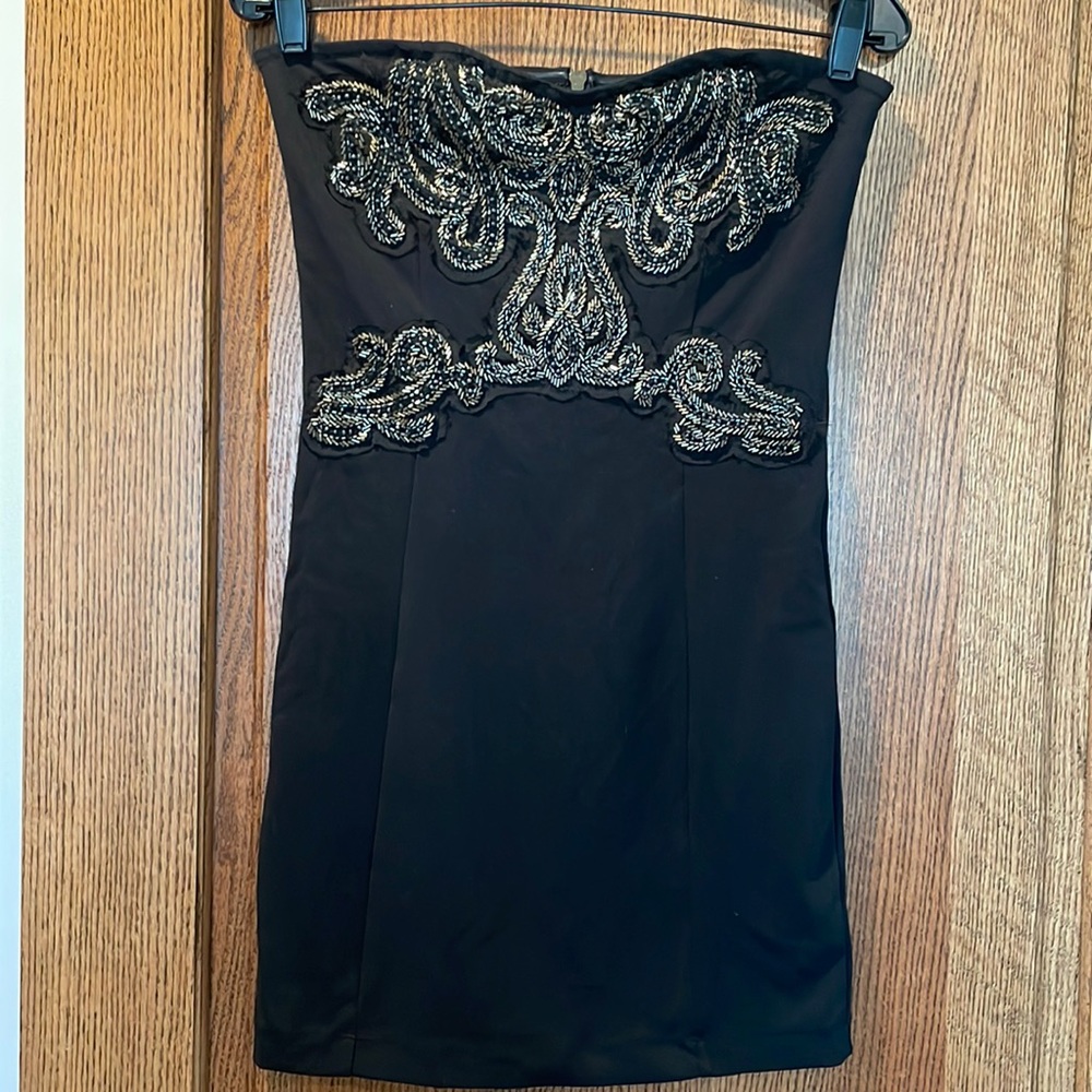 Free People embellished strapless mini dress